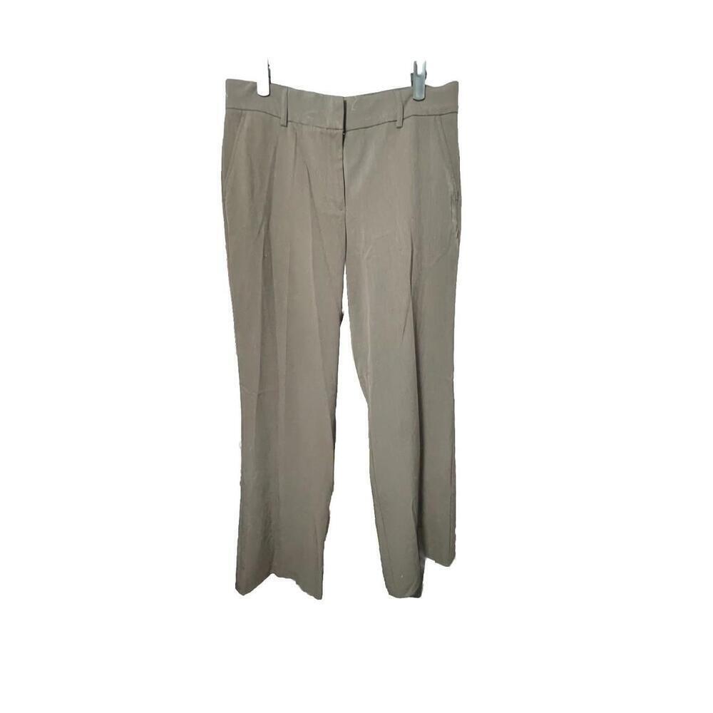 Briggs Womens Pants Sz 8 Brown Flat Front Stretch Career Dress Pant